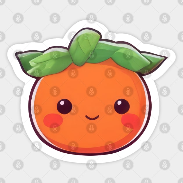 Stylized Orange Sticker by Sheptylevskyi